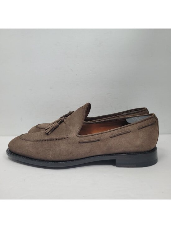 Hall Madden Men\'s Brown Suede Tassel Loafers Dress Shoes US Size 11 EU 44 main image 8